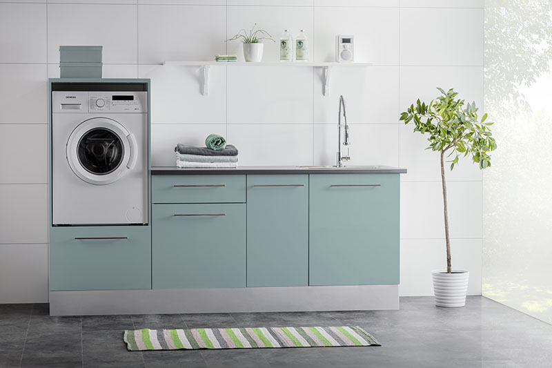 Alterna vaskeromsinnredning i fargen isbre