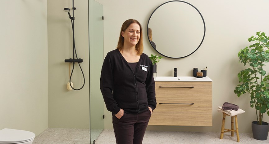 Sjekk av baderom på visning