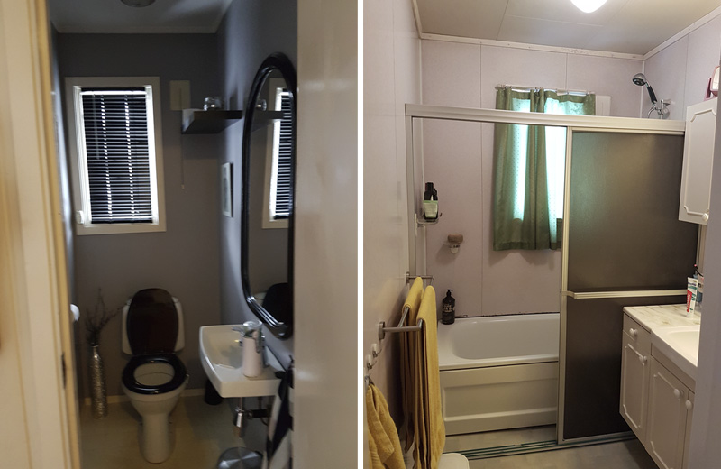 Gammelt og lite bad ble til mørkt drømmebad